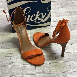 Lucky Brand | Sanza Pointed Toe High Heels | Orange | 8.5